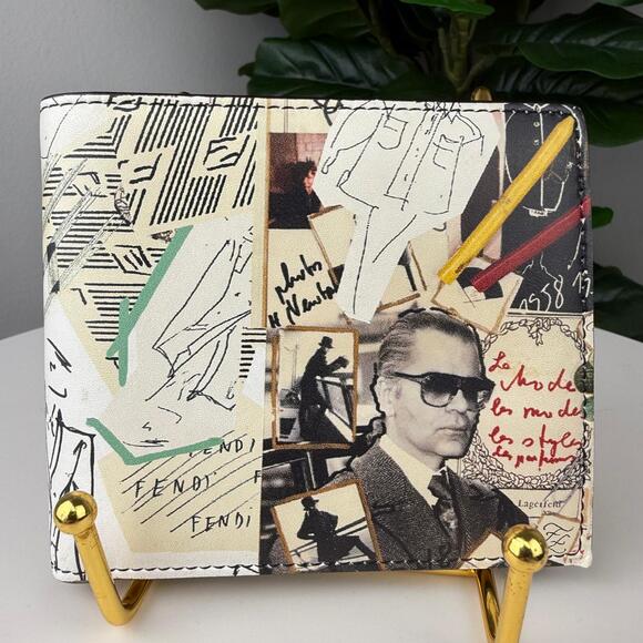 💎✨Authentic Fendi Karl Kollage Wallet - Picture 1 of 9